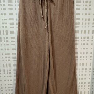 Nordstrom Brown Ribbed Soft Sleep Pants